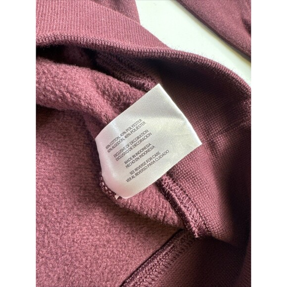 Eddie Bauer Men's Heavyweight Crewneck Sweatshirt XXL Maroon Outdoor - Picture 4 of 7